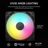 Ventilaator Corsair RS140 ARGB 14 cm Must 330–1700 RPM