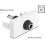 DC toitepikendusmoodul DELOCK Easy 45 — DC 5,5×2,5 mm pesa pistikule DC 5,5×2,5 mm — mudel 90865