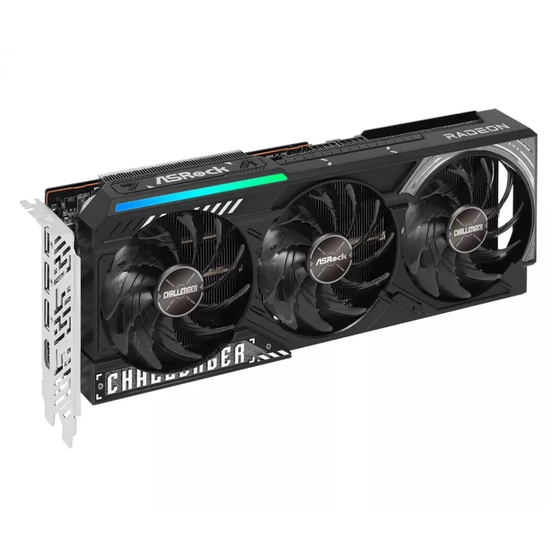 Graafikakaart ASRock Challenger Radeon RX 9070 — 16 GB GDDR6, 256-bit, PCIe 5.0, 3x DisplayPort 2.1a + HDMI 2.1b