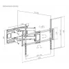 Gembird WM-120 pc(s)-01 TV kinnitus/tugi 3.05 m (120) Must
