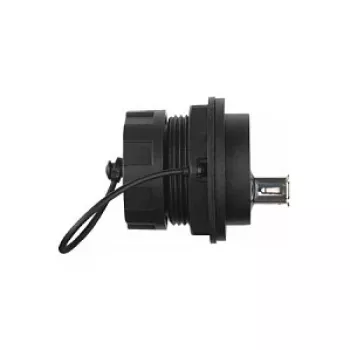 Alcasa IC04-U304 - USB A - must - emane - sirge - polübutüleentereftalaat (PBT) - polüvinüülkloriid (PVC) - IP65 - IP67 (IC04-U304)