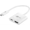 Goobay USB-C™ Multiport Adapter HDMI, valge, 0,145 m - laiendab USB-C™ seadet HDMI™-pistikuga (62110)