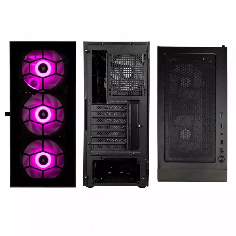 Kolink Observatory HF Glass ARGB Midi-Tower - must