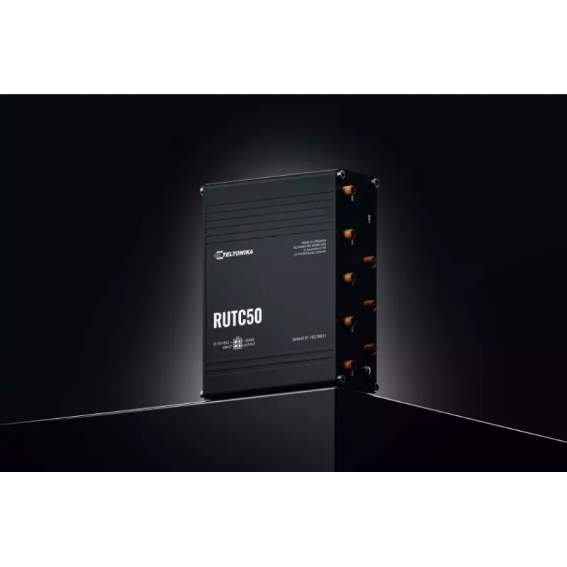 Teltonika RUTC50 traadita ruuter Gigabit Ethernet kaheribaline (2,4 GHz / 5 GHz) 5G must