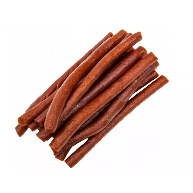 Koeramaiused Hilton Soft Beef Sticks 500 g — pehmed veiselihast hambapuhastusnärimispulgad täiskasvanud koertele, 500 g kotike