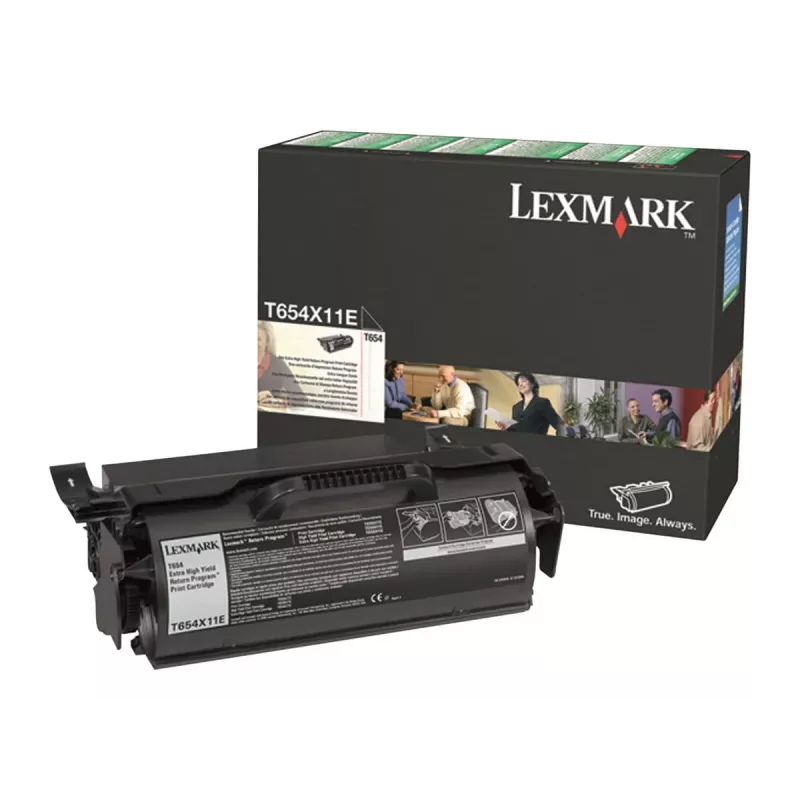 Toner Lexmark T654X11E 30000 lehekülge Must