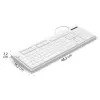 Juhtmega klaviatuur Hama CK-200 USB, valge
