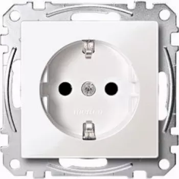 Pistikupesa Merten MEG2300-0319 CEE 7/3 valge 250V 16A termoplast