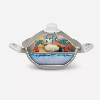 Cookware Pensofal Valge Diamond Vapsi 24 cm pott kahe käepideme ja kaanega