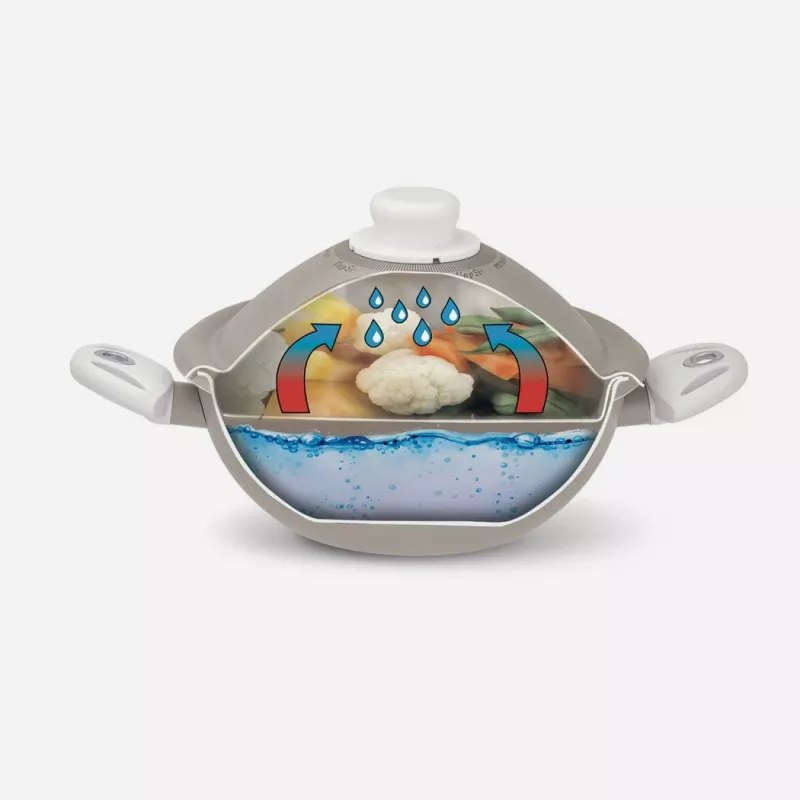 Cookware Pensofal Valge Diamond Vapsi 24 cm pott kahe käepideme ja kaanega