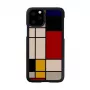 man and wood nutikoore ümbris iPhone 11 Pro jaoks – mustast puidust kaitsev kate