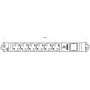 Pikendusjuhe Bachmann STEP ALU, 6x Schuko + 1x USB-laadija, alumiinium