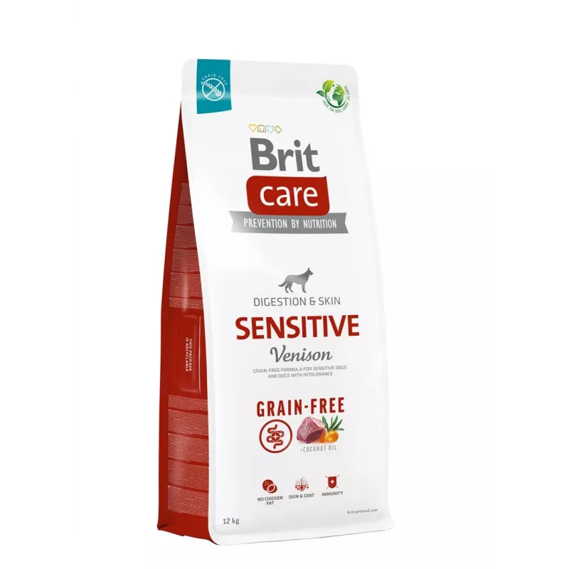 Kuiv koeratoit Brit Care Grain-Free Sensitive 12 kg — Kartul ja hirveliha, Täiskasvanud koerad, Tundlik magu, Gluteeni- ja laktoosivaba