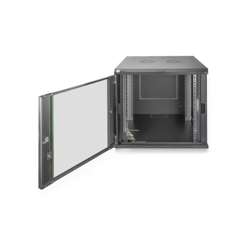 Seinale paigaldatav riiul Digitus DN-19 09U-6/6-EC-SW