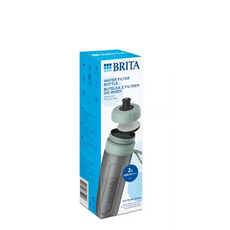 Brita Sports aktiivveefiltri pudel, tumeroheline, roheline
