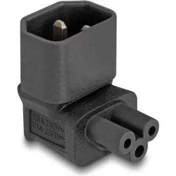 DeLOCK võrguadapter IEC 60320 - C14 C5-pistikupesale 2,5 A 90° Must