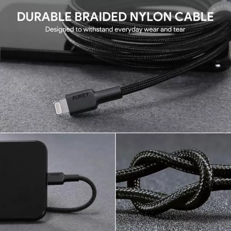 Lightningi kaabel AUKEY CB-AL05 1m must