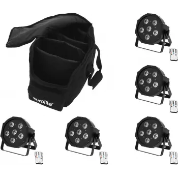 LED-komplekt EUROLITE SLS-603 5x pehme kotiga — 5-osaline LED-valgustuskomplekt