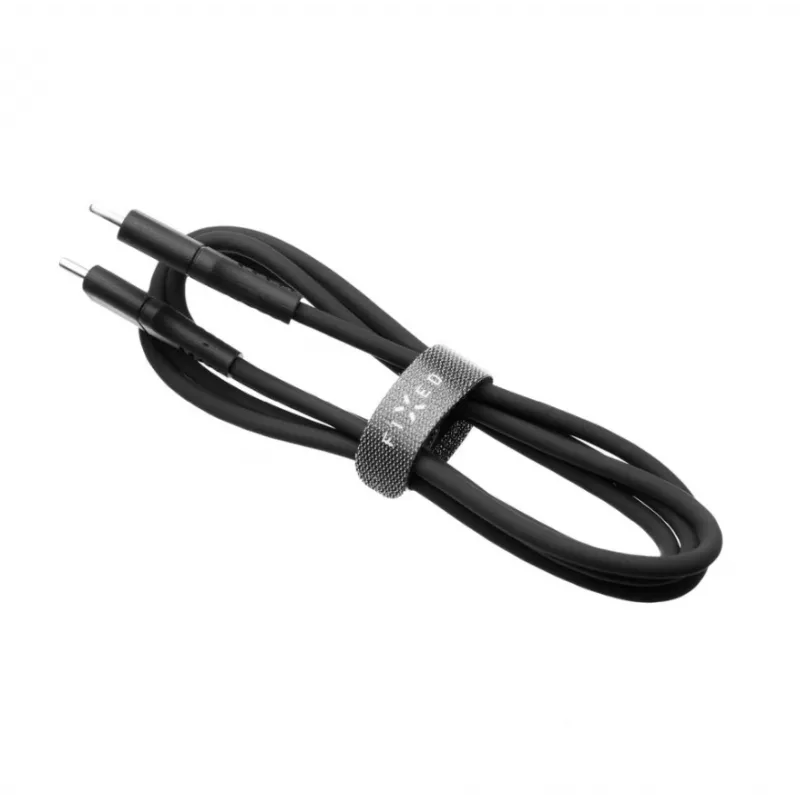 USB-C–USB-C fikseeritud kaabel FIXED FIXDLS-CC2-BK — 2 m, 60 W