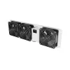 Vertikaalne 19-tolline ventilatsioonipaneel kappkappi, 3 ventilaatorit, 230 V, hall