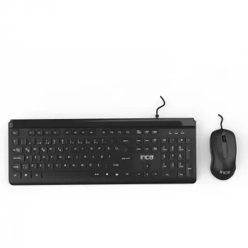 Inca IMK-377 klaviatuur koos hiirega kontorisse USB türgi keel must