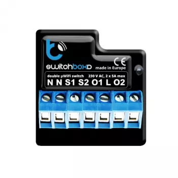 BLEBOX switchboxD - KAHEAHELALINE LÜLITI 230V