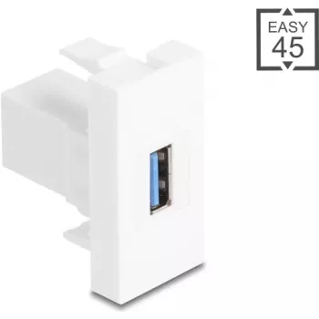 USB Type-A 5 Gbps moodul DELOCK Easy 45 — Type-A BU kuni Type-A, 5 Gbps