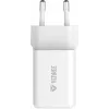 Seinakinnitusega USB-C laadija YENKEE G35D 2x18W Power Delivery 3.0 3A