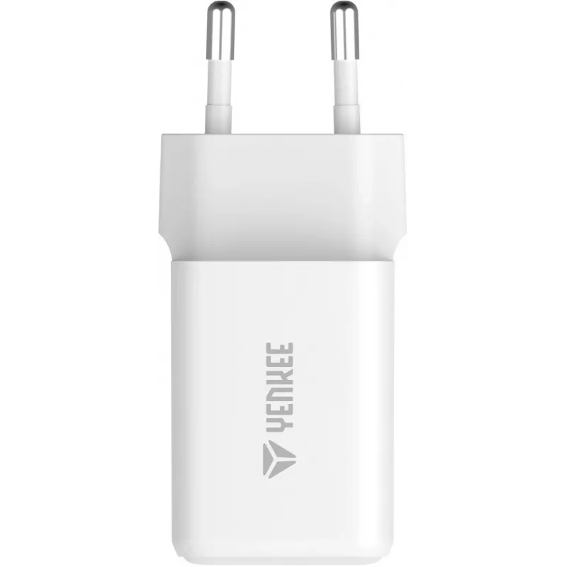 Seinakinnitusega USB-C laadija YENKEE G35D 2x18W Power Delivery 3.0 3A