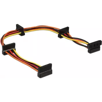 Sisemine toitekaabel DeLOCK 60141 0,4 m SATA 15 kontaktiga isane