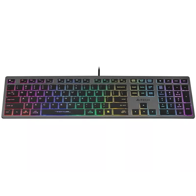 Juhtmega klaviatuur A4Tech FSTYLER FX60H neoonvalgustusega