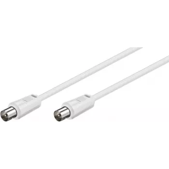 Wentronic Goobay antenniühenduskaabel, valge, 2,5 m - IEC/koaksiaalpistik IEC/koaksiaalpistik (68147)