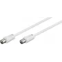 Wentronic Goobay antenniühenduskaabel, valge, 2,5 m - IEC/koaksiaalpistik IEC/koaksiaalpistik (68147)