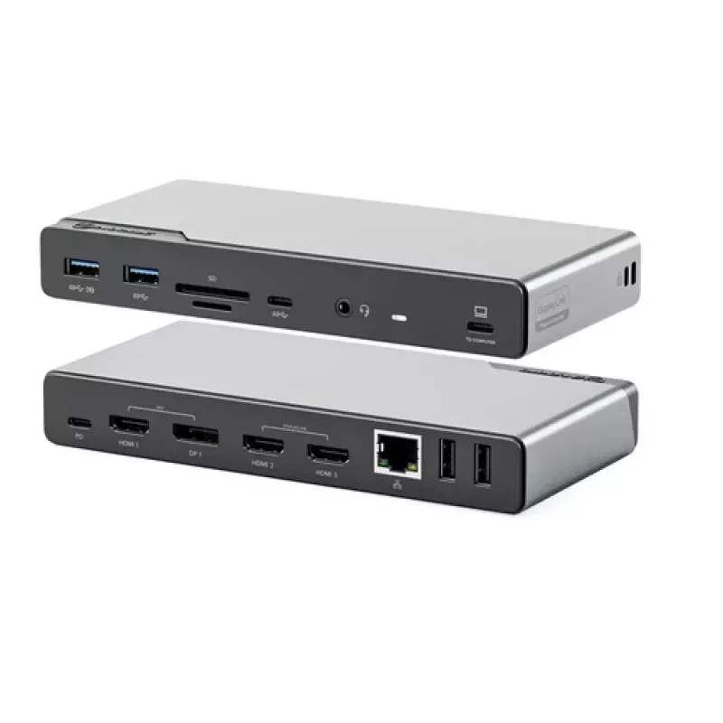 ALOGIC DV4 - dokkimisjaam - sülearvutile - USB-C / USB-A - 3 x HDMI, DP - 1GbE (DUCDV4)