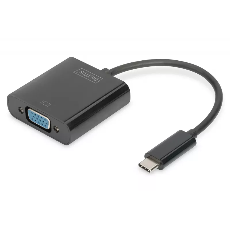 DIGITUS DA-70853 USB-C – VGA adapter, Full HD 1080p, must