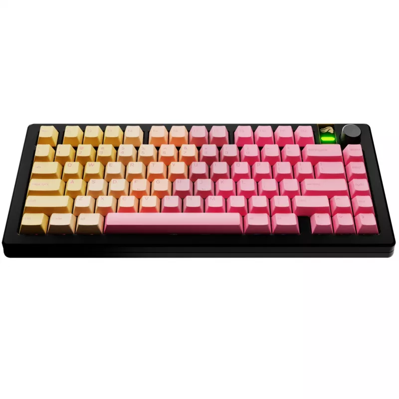 Klahvikatted GLORIOUS GPBT Gradient Grapefruit ANSI paigutusega PBT värvülekandega klahvikatte komplekt