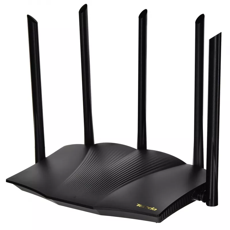 Tenda TX12 PRO juhtmevaba ruuter Fast Ethernet Kaheriba (2,4 GHz / 5 GHz) Must