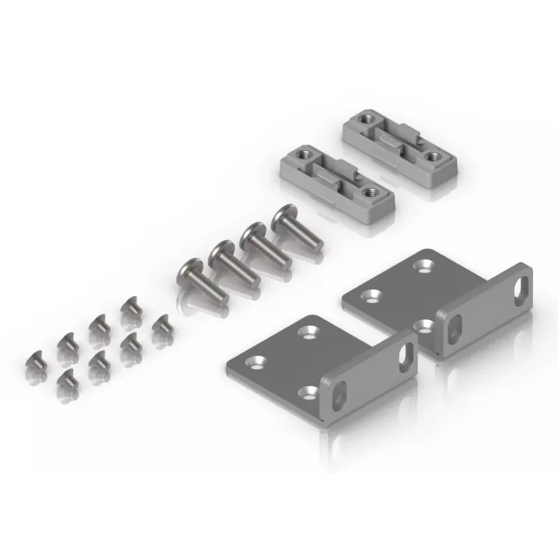 Kinnituskomplekt Ubiquiti UACC-Rack-Ear-1U Hall Tsingitud teras