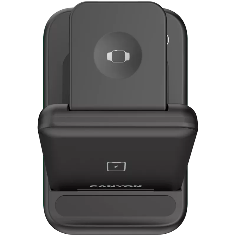CANYON juhtmevaba laadija WS-304 15W 3in1 Must