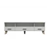 Cama RTV stand LOTTA 180cm Valge + sonoma oak