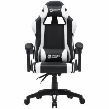 Mängutool CANYON Core SGCH2 — must/valge, ergonoomiline disain, reguleeritav kõrgus