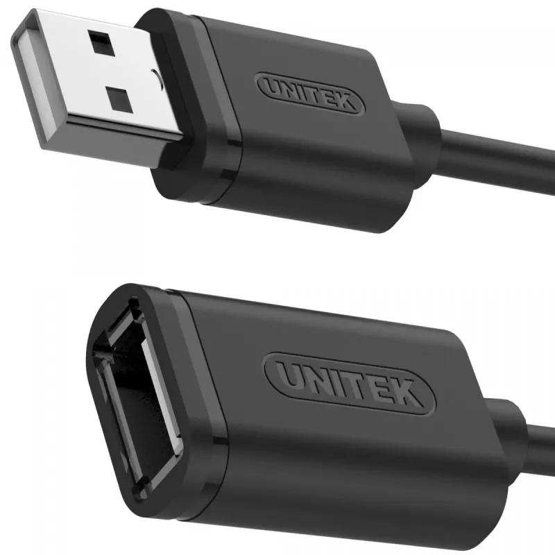 Pikenduskaabel Unitek Y-C428GBK USB 2.0, Am-af