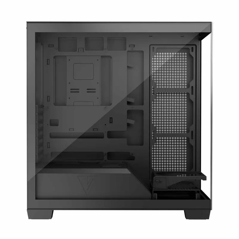 PC korpus MODECOM Volcano Stellar NF ATX miditorn, karastatud klaas, must, toetab ATX/micro ATX, GPU kuni 420mm, CPU jahuti 175mm