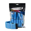 CableMod PRO ModMesh 12VHPWR kaablipikenduskomplekt — helesinine, 3-osaline GPU 12+4 kontakti pikendus