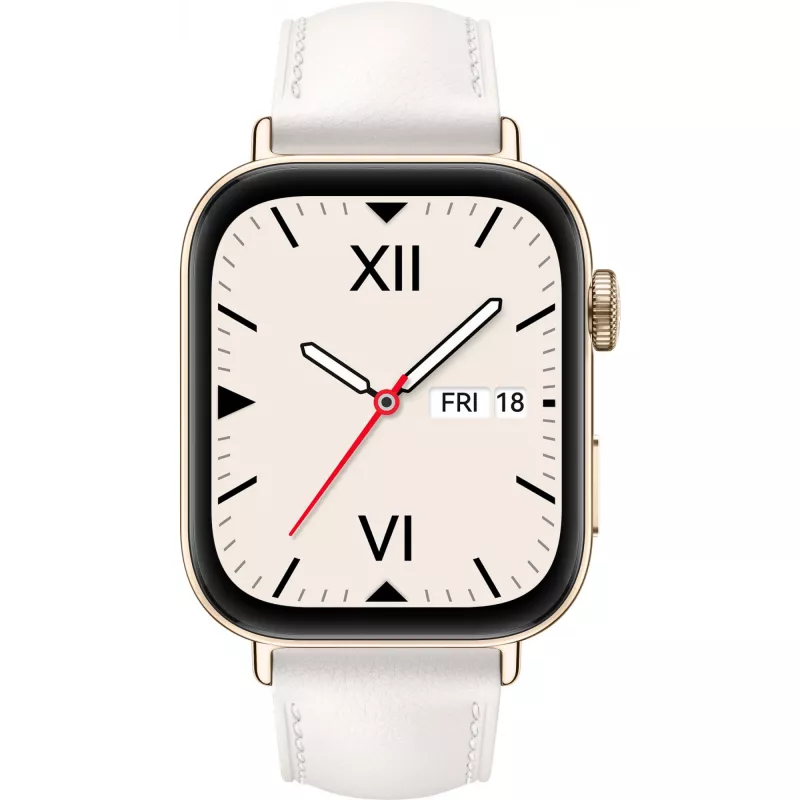 Watch Fit 3 (Solo-B19V), nutikell kuldne/valge, nahast kellarihm valge