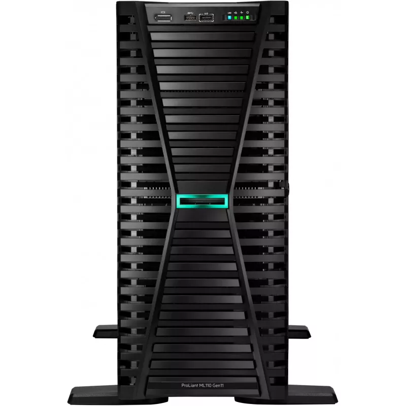 HPE ProLiant ML110 Gen11 4510 12-tuumaline 1p 64GB-R MR408i-o 8SFF 2x480GB SSD 2x1000W RPS EU Server