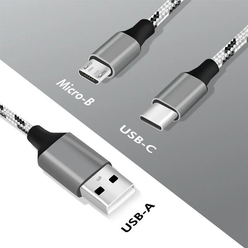 LogiLink CU0202 USB-kaabel USB 2.0 1,2 m USB A USB C/Micro-USB A hall