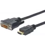 Vivolink PROHDMIDVI5 videokaabli adapter 5 m HDMI DVI-D must