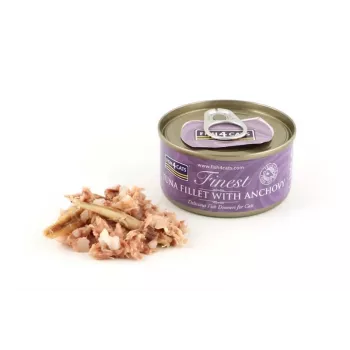 FISH4CATS tuunikalafilee anšoovisega - märg kassitoit - 70g