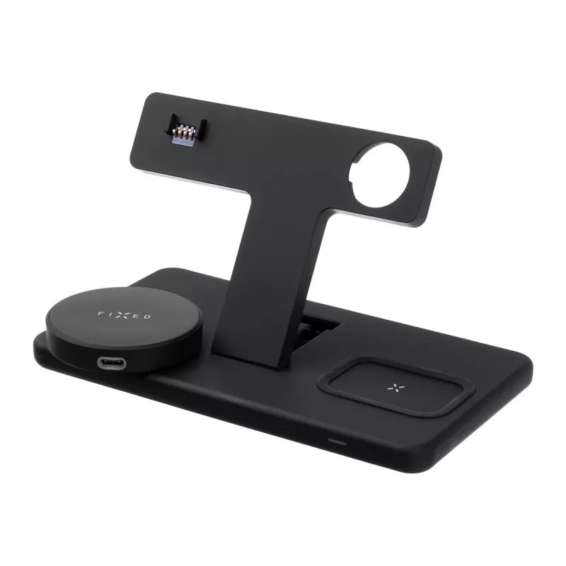 Fixed | MagPowerstation 3-in-1 traadita laadimisalus MagSafe kinnitusega | FIXMPOS-BK | Must